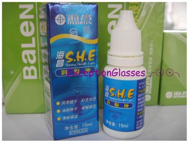 海昌SHE润滑液 海昌隐形眼镜滴眼液眼药水15ml 【冲五钻】