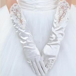 XI Xian bridal satin wedding dress accessories gloves Lace Gloves ST98
