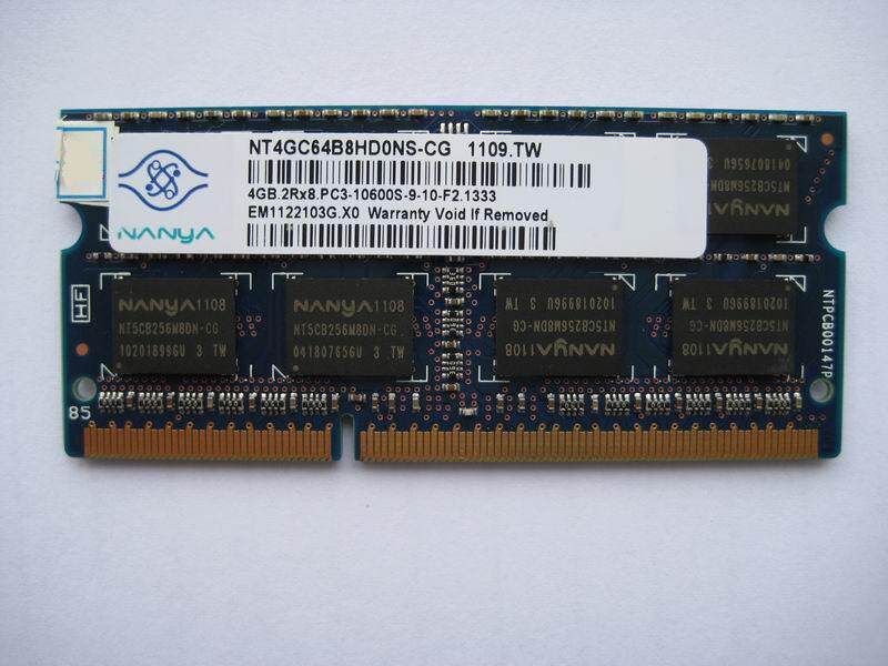 原厂条 南亚Nanya <span class=H>南亚易胜</span> DDR3 1333 4G 笔记本内存条 兼容1066