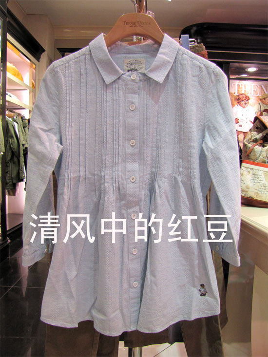 2012年夏款 tw 小熊 <span class=H>Teenie</span> <span class=H>Weenie</span> 专柜正品代购 衬衫 女装