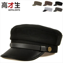 天猫正品 <span class=H>韩版</span> 平顶帽 男<span class=H>女</span>帽子 不可调 秋<span class=H>冬</span>春季 学生帽 复古