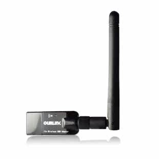 USB无线网卡 台式机笔记本 wifi发射器 接收器 外置天线 150Mbps