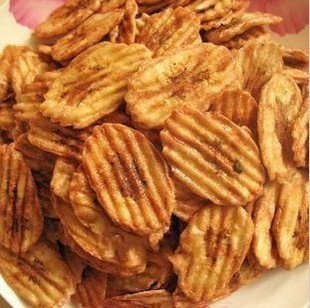  金皇冠特价：泰国原装进口--炭烤香蕉干250克仅售7.5元  超薄片