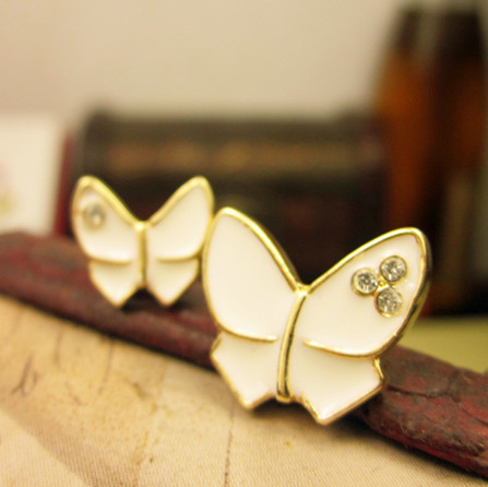 气质蝴蝶 耳钉...