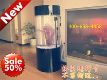 【正品】爱客圆柱型 亚克力鱼缸 水族箱 鱼缸0.46米:400-658-4858