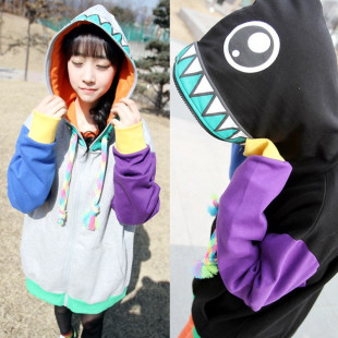 <em>情侣</em>卫衣<em>外套</em>女秋冬装 vans<em>原宿</em>棒球服 韩版长