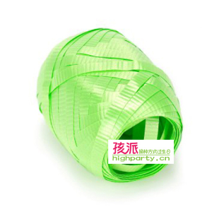  孩派HighParty生日聚会用品/生日派对用品/亮绿色反光彩带/6个