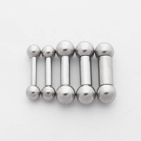 医用钢钛钢乳头环系带环杠铃乳钉乳环阴环2.5