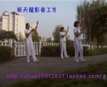 第二套广场舞坐上火车去拉萨 6VCD 健身舞光盘 彩碟