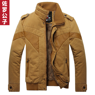  新冬男装 男士夹克加厚韩版 青年休闲 修身拼接夹克外套jacket