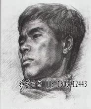 纯手绘素描人物画 人体素描画  美院手法高档人物素描肖像定制