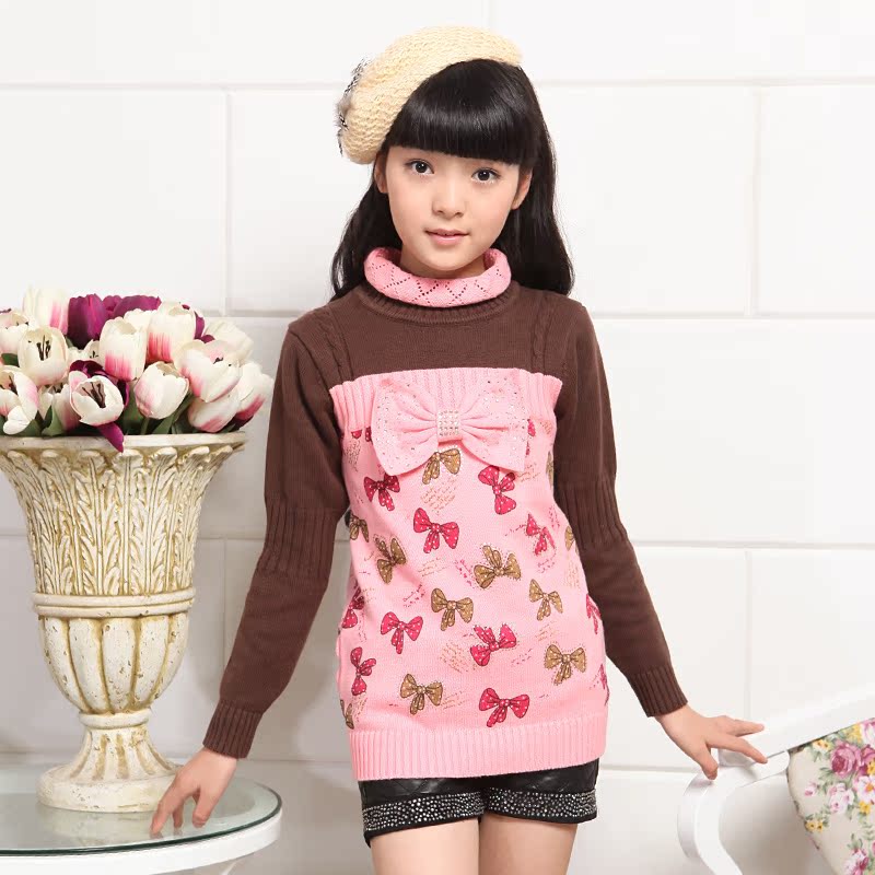 秋装新款童装毛衣...