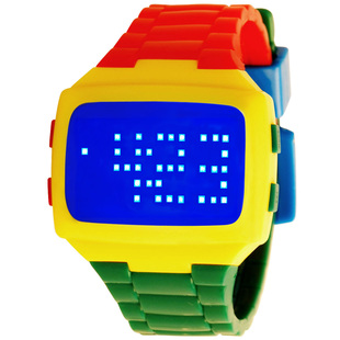  聚利时/julius 韩国潮人个性电子表LED表男女表运动手表果冻表