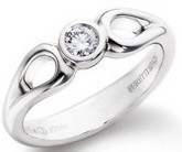 Tiffany / Tiffany / Tiffany / Tiffany clásicos solo diamante del anillo / anillo guía