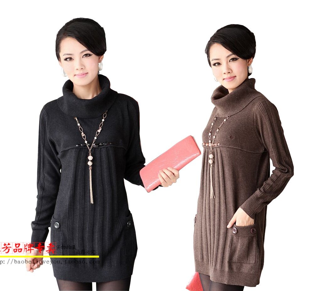 【多图】<em>女士毛衣</em>高领款式 - <em>女士毛衣</em>高领款式