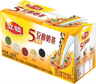  立顿奶茶 商城正品 立顿5豆醇奶茶原味10包装 天猫正品 假一罚十