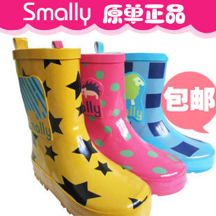  Smally儿童雨鞋 雨靴 包邮韩国外贸原单 超潮时尚 男女童宝宝雨鞋
