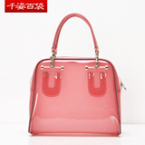 千姿百袋2012夏季新款时尚糖果色果冻包透明包手提包女包L51000