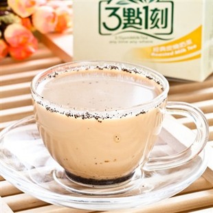  风靡全球 台湾三点一刻 休闲美味3点1刻 经典炭烧 奶茶120g盒装