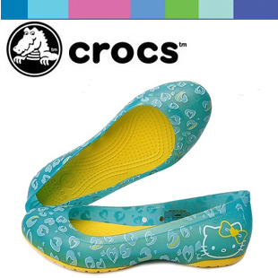  Crocs专柜正品 卡骆驰/凯蒂猫卡丽萨 女士平跟鞋凉鞋 包邮
