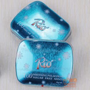 RIO薄荷糖 瑞士瑞怡乐 皓洁冰爽 15G 压片糖果 新日期无糖