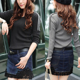 2011冬款贝蕾地 女童中领 <em>圆领毛衣</em> 全棉线衣 