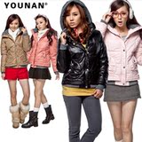 <span class=H>外套</span>韩版冬装棉衣女款<span class=H>短</span>款棉袄女装加厚棉服连帽可爱毛领2011新款
