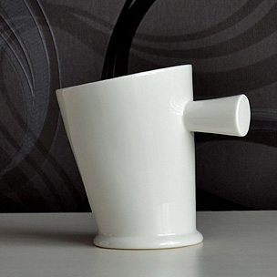 手工创意纯白陶瓷骨瓷水杯大马克杯子咖啡早餐杯情侣礼品 可定制