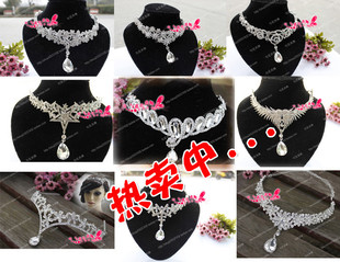  9款入结婚头饰配饰 韩式新娘皇冠水钻额饰新娘饰品带水滴坠新款