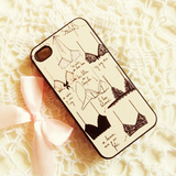 Leather personalized Underwear cellphone shell iphone4 4S Apple cases sets special stickers