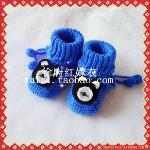 纯手工<em>编织</em>男<em>宝宝鞋</em> 软底鞋,学步鞋,<em>婴儿鞋</em>,毛线