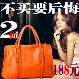 2012热销爆款欧美经典头层牛皮单肩斜跨包包专柜正品真皮女包