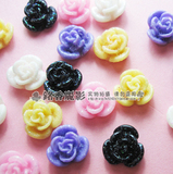 SZH13 闪晶系树脂花朵 1元/颗 10*10mm 手机美容饰品 美甲 镶钻