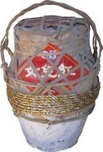  绍兴黄酒正品 女儿红三年陈花雕酒 竹编十斤坛装