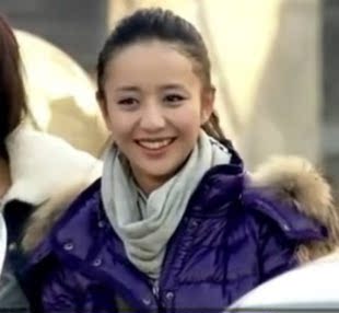 明星佟丽娅 何小君同款羽绒服修身超大貉子毛