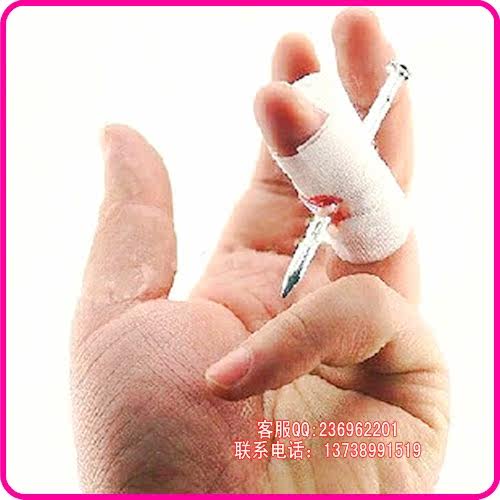 万圣节愚人节用品 整人玩具 搞怪 吓人道具 整人用品 穿指钉