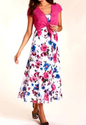 英国马莎marks&spencer棉花朵起泡蕾丝吊带连衣裙+粉红小披肩套装