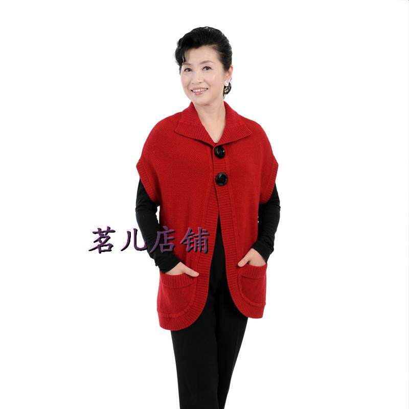 【坎肩<em>女中老年</em>】_横织<em>毛线</em>坎肩织法_棒针坎