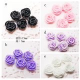 SZH8出口日韩15MM闪粉树脂花 1.5元/朵 手机美容饰品 贴钻DIY素材