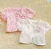 2020夏装儿童宝宝女童装纯棉，镂空短袖短款小外套披肩坎肩开衫