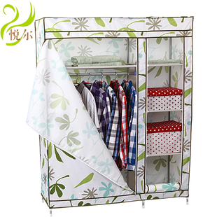  悦尔鹅掌钱牛津布衣柜 简易 布衣柜宜家衣橱特价简易衣柜全国包邮