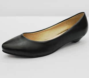  特价新款皮鞋 女士黑色单鞋 职业淑女工作鞋 黑色女工作鞋黑皮鞋