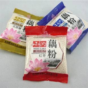  杭州特产 醇香园西湖藕粉 桂花莲子味 红枣味 无糖混500g特价促销