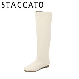  staccato/思加图牛皮EAL83D女皮靴冬季 靴子 休闲 正品 区
