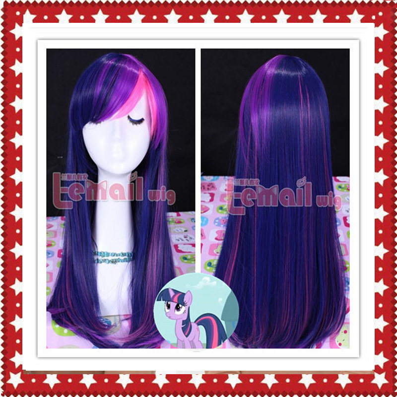 My Little Pony/小马宝莉 <em>蓝紫</em>粉混色长直发 渐变