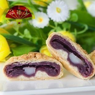  添臻美 台式风味 紫薯Q心饼 滑紫薯加Q嫩麻薯制成 低糖更健康