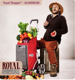 购物车买菜车小拉车摄影车 折叠便携铝合金时尚大轮德国制造ROYAL