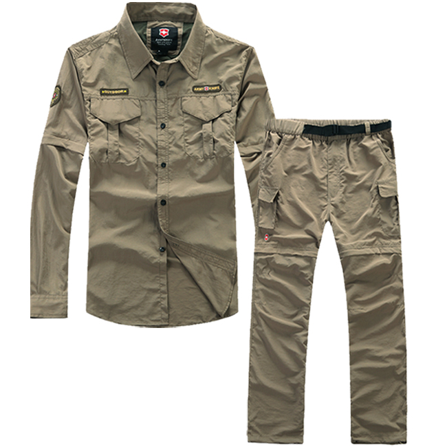 quality goods Men's Spring and summer outdoors ultraviolet-proof Quick drying shirt Fast pants suitin the Outdoor/Mountaineer/Camping/Travel Goods , Outdoor clothing , Quick-drying underwear , Quick-drying pants suit category - from Buy2taobao.com to provide professional Taobao agent buy service