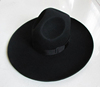 羊毛礼帽出口原单以色列犹太帽，超大帽檐12厘米羊毛呢帽子