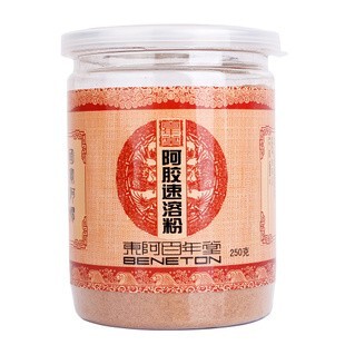  正品山东东阿百年堂补血益气阿胶粉250g阿胶块萃取原粉 包邮